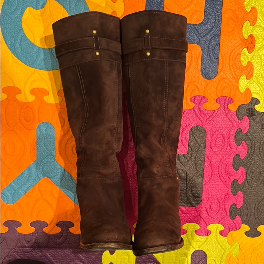 Prada Suede Riding Boots - Picture 7 of 8